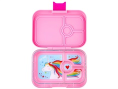 Yumbox power pink/unicorn tray 4-sections lunchbox Panino